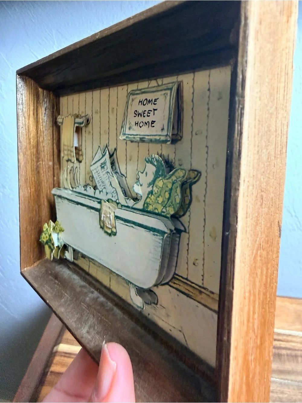 Vintage-1970s Sammy Bowen Shadow Box